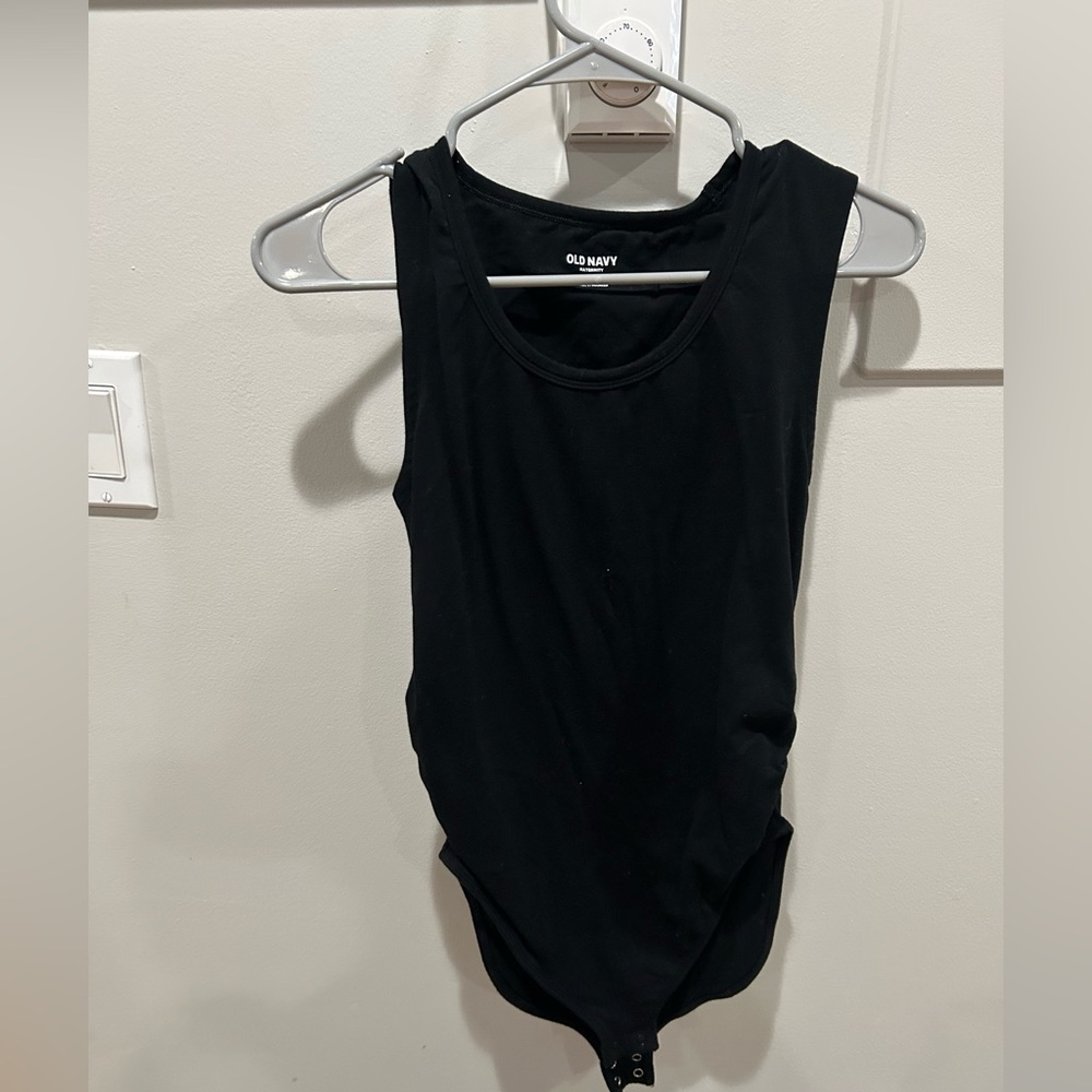 Old Navy Maternity Bodysuit Tank Black Size Small